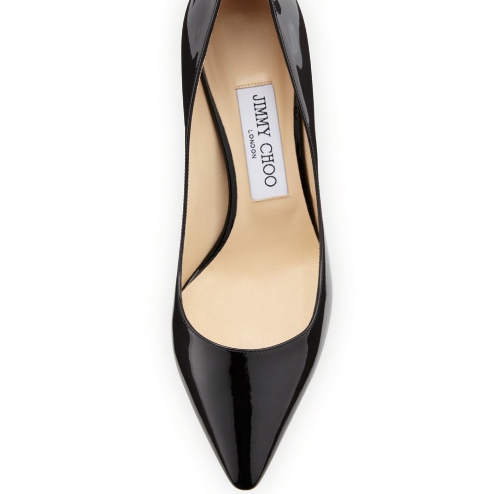 Jimmy Choo Patent Pointed-Toe Pump